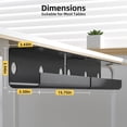 thumbnail image 4 of LazySpin 2 Pack Under Desk Wire & Cable Management Organizers, Black, 4 of 7