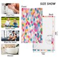 thumbnail image 6 of Yayeee 100% Cotton Hand Towels for Bathroom 16" x 28" Soft Absorbent Kitchen Towel, Light Colorful Circles, 6 of 7