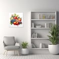 thumbnail image 2 of ZHONGYUTONG Tropical Fruit Wall Art Colorful Fruit Canvas Prints Kitchen Pictures Painting for Dining Room Decor Framed (24.00" x 24.00"), 2 of 5