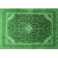 thumbnail image 1 of Ahgly Company Indoor Rectangle Medallion Emerald Green Traditional Area Rugs, 5' x 7', 1 of 4