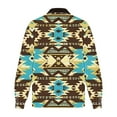 thumbnail image 3 of BiZtdJrK Men's Cowboy Sweatshirt Fleece Lined Zip Up Long Sleeve Jackets Retro Ethnic Print Fashion Warm Coats with Pockets Lightning Sales Of Today Prime U-Sky Blue L, 3 of 5