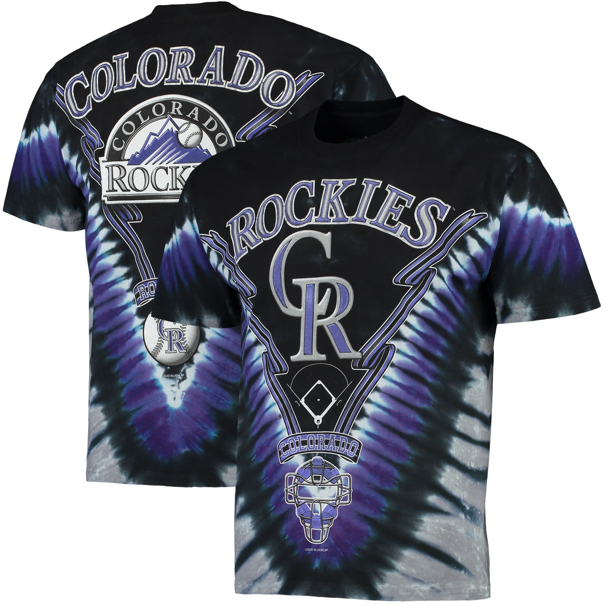 Colorado Rockies V Tie-Dye T-Shirt 