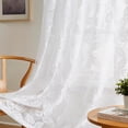 thumbnail image 5 of WARM HOME DESIGNS 96 inch White Leaves Embroidered Lace Curtains for Leaves Kitchen Décor. AR White 96, 5 of 5