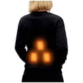 thumbnail image 5 of Heated Sweatshirt For Women With Fleece Lining 5 Zones Heated Sweatshirts Winter Fashion Heating Jacket With Pockets, 5 of 9