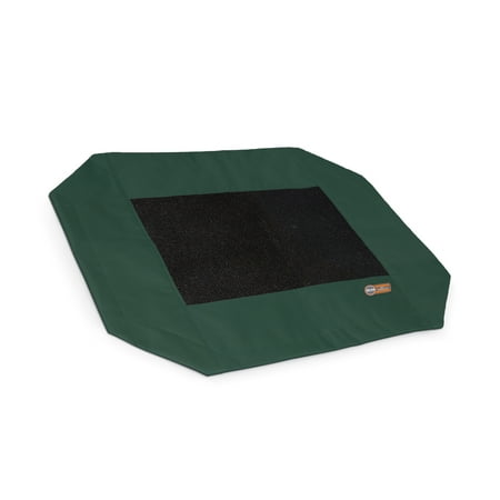 UPC: 0655199637218 | K&H Pet Products Original Pet Cot Replacement Cover (Cot Sold Separately) Green/Black Medium 25 X 32 Inches