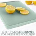 thumbnail image 6 of COOK WITH COLOR 3-Piece Extra Large Cutting Board Set with Rubber Borders, Sage, 6 of 7