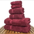 thumbnail image 3 of Luxury Hotel & Spa Quality, Quick Dry 100% Turkish Cotton, 700 GSM, Eco Friendly Towel, Bathroom and Kitchen Dobby Border Towels, 2-Bath Towel, 2-Hand Towel, 2-Washcloth (Bundle Set of 6, Cranberry), 3 of 3