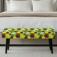 thumbnail image 4 of Yuyamidu Ladybug Dining Room Bench Covers Fashion Bench Covers Slipcover for Livng Room Washable Rectangle Seat Protector Gift for Holiday, 4 of 8