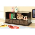 thumbnail image 3 of Badger Basket Children’s Wooden Storage Cubby and 3-Bin Organizer 5.8 Cu ft. - Espresso, 3 of 10
