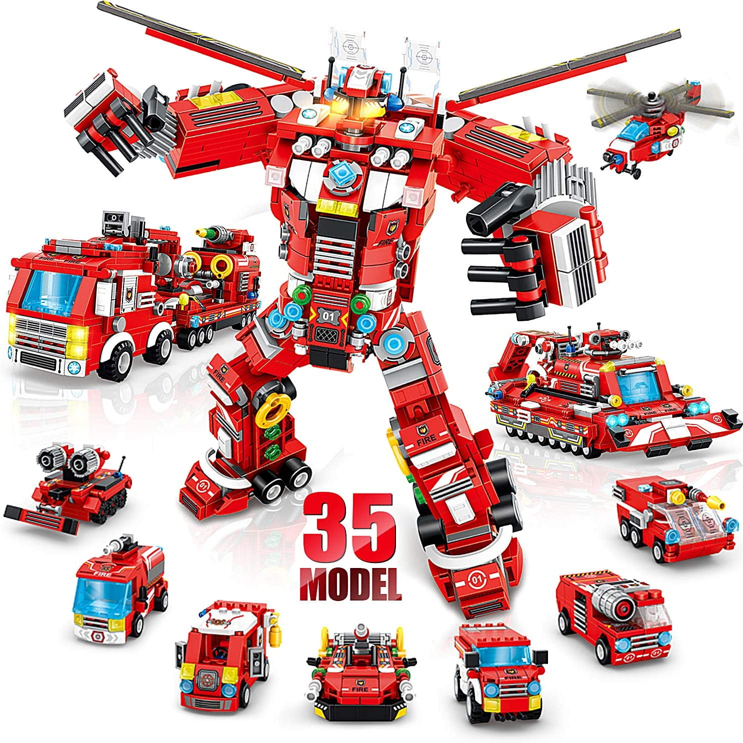 Robot Building Toys for Boys Age 6+ Year Old,35 in 1 Educational ...