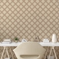 thumbnail image 2 of Ambesonne, Geometric Peel & Stick Wallpaper for Home, Simple Grid Stripes Print, 13"x36", Warm Taupe Champagne, 2 of 5