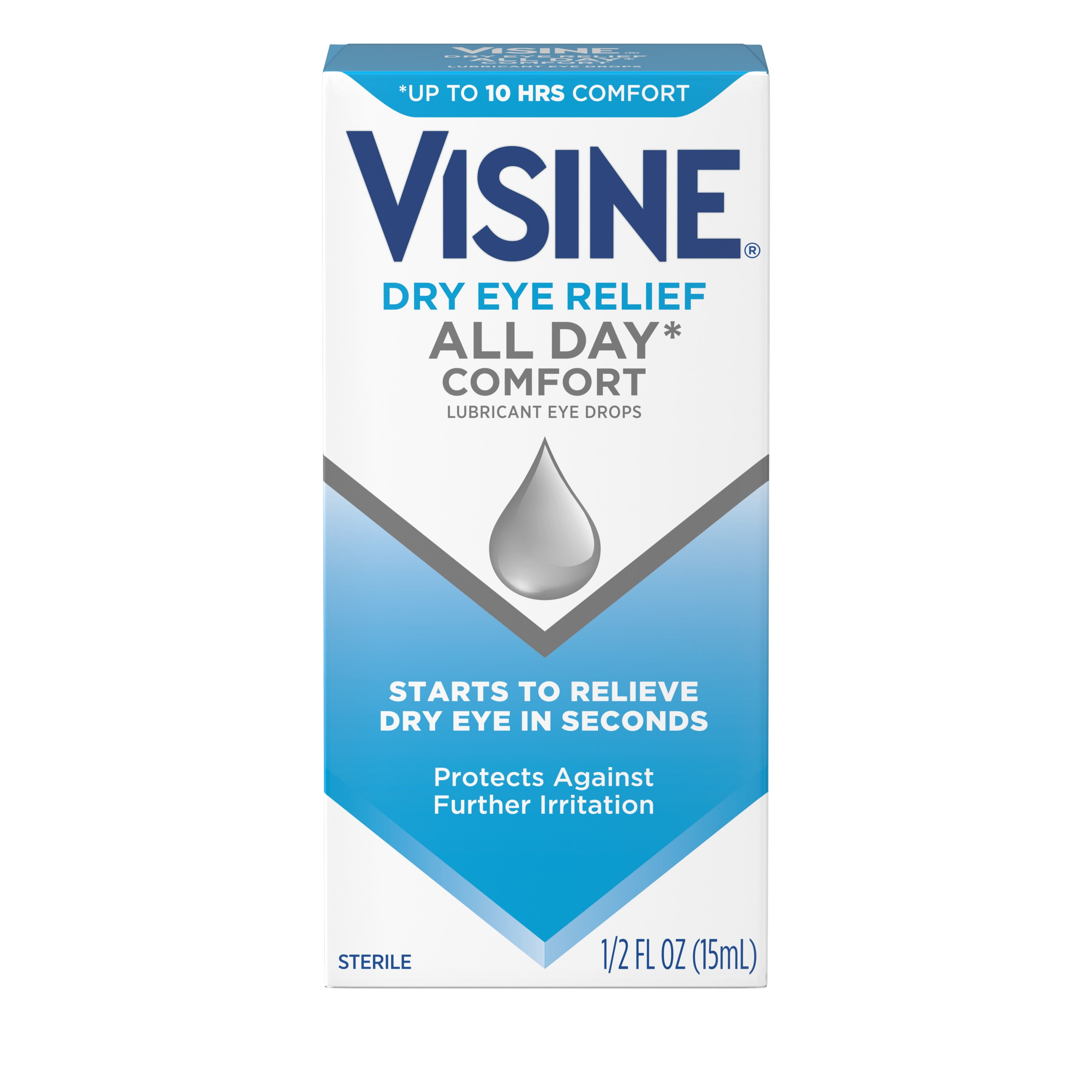 Visine Dry Eye Relief Lubricant Eye Drops, 1/2 fl oz