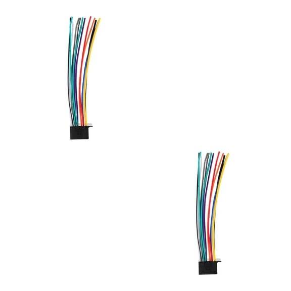 2pcs Car Wiring Harness with Connectors Radio Wire Harness for Car Stereo Accessories Compatible for Pioneer Car Stereo