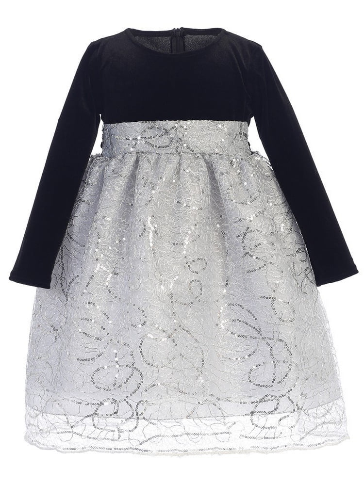black sparkly christmas dress