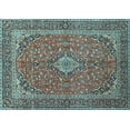 thumbnail image 1 of Ahgly Company Indoor Rectangle Persian Light Blue Traditional Area Rugs, 2' x 4', 1 of 4
