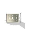 thumbnail image 2 of Rusticware 789SN Satin Nickel Triple Switch Plate, 2 of 2