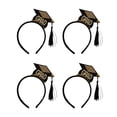 thumbnail image 1 of 4pcs Mini Tassel Hat Diadema Chic Hair Hoops Elegante tocado Accesorios para el cabello Favores de fiesta Suministros para graduación, 1 of 7