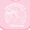 thumbnail image 4 of Inktastic Summer Vacation Mode Fort Walton Beach Florida Boys or Girls Baby Bib, 4 of 4