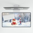 thumbnail image 4 of Hello Winter Pomeranian Football Snowman Welcome Snowy Morning Desk Mat Full Keyboard Mouse Pad Pom Dog Lover Gifts Large Mousepad - 01012, 4 of 5