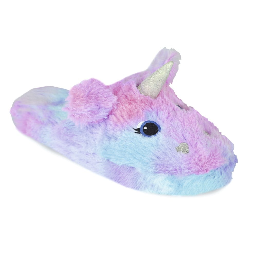 rainbow unicorn slippers