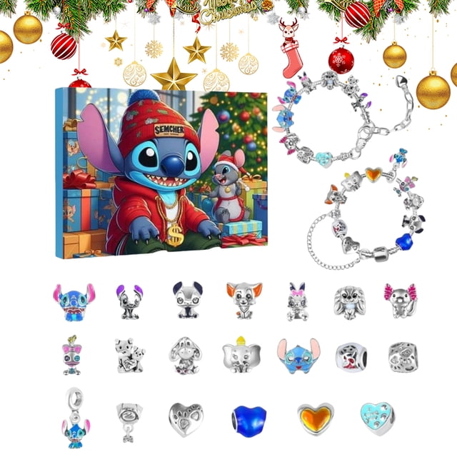 Kit de Fabricación de Pulseras WDOplteas Calendario Adviento 24 Días 2024 Joyas Pulsera