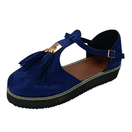 

Women s Ladies Fashion Casual Platform Fringe Tassel Hollow Out Sandals Shoes