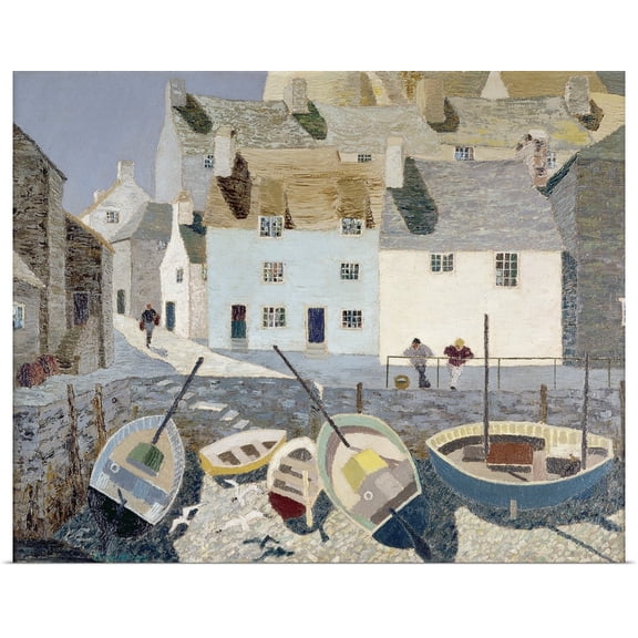 Great BIG Canvas | Rolled Eric Hains Poster Print entitled Polperro