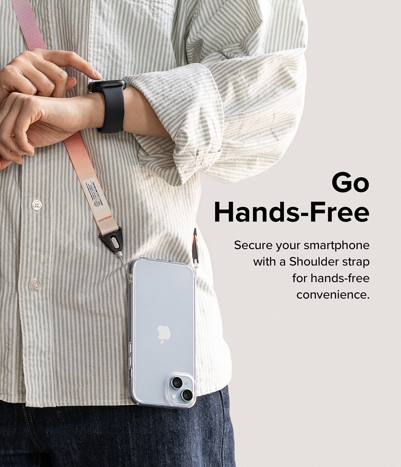 Ringke Shoulder Strap [Phone Lanyard] Designed for Camera Strap and Phone Strap, Adjustable Sturdy Universal Crossbody Strap Compatible with Camera and Phone Case - Aloha Sunset