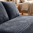 thumbnail image 6 of CQSXDA 2-Seater Corduroy Ground-Hugging Compressed Loveseat, for Small Apartment Living Room Seating, Gray, 6 of 10