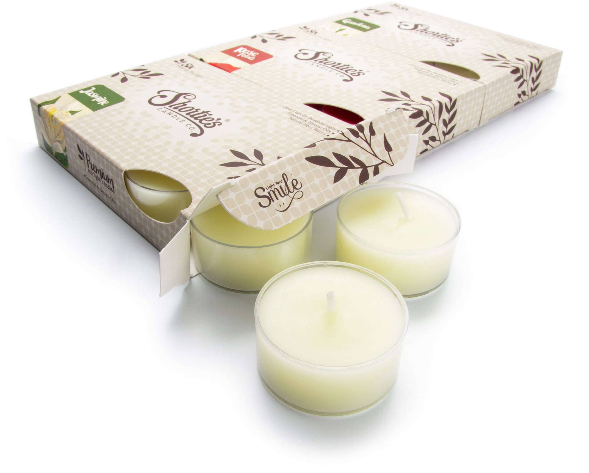 10pk MINT & GREEN APPLES Triple Scented Natural TEA LIGHT CANDLES 60 hrs/pack 