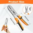 thumbnail image 2 of Carbon Steel 5 Blade Hand Crimper Precise Gutter Crimping Tool Efficient Sheet Metal Crimper Labor Saving for Ductwork Downspout, 2 of 11