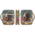 thumbnail image 2 of ZUXONGSY Horse Daisy Print Bible Cover Case for Women Quilted Bible Carrying Case Sturdy Journal Case with Handle Scripture Bag for Study, 2 of 7
