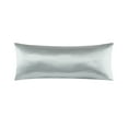 thumbnail image 2 of Mainstays Satin Solid Body Pillow Cover Zipper Closure, 20"x52", Gray, 1 Each, 2 of 4