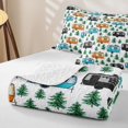 thumbnail image 4 of Erosebridal Kawaii Car Twin Quilt Set for Boys Girls,Happy Camping Twin Coverlet Set Teens, 4 of 7
