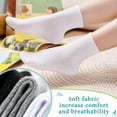 thumbnail image 3 of Holzlrgus Kids Athletic Crew Socks Boys Girls Cotton School Uniform Casual Basic Socks 6 Pairs, 3 of 6