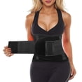 thumbnail image 1 of Cinturón de entrenamiento de cintura, faja para la espalda, banda moldeadora corporal adelgazante con doble barriga ajustable para fitness, unisex, 1 of 3