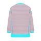 thumbnail image 4 of MHFRRA Camiseta Informal de Otoño/Invierno con Estampado de Rayas, Cuello Redondo, Manga Larga, Bloque de Color Azul Cielo, 4 of 4