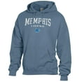 thumbnail image 2 of Men's ComfortWash  Blue Memphis Tigers Fleece Hoodie, 2 of 3