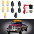 thumbnail image 2 of CCIYU 5x Smoke Cab Marker Clearance Light lamp Lens + Bright Yellow T10 LED Bulbs W/Base Housing + 1 Set Wiring Pack Switch Assembly Wire Harness, 2 of 5