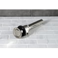 thumbnail image 2 of Kingston Brass KBT2126 22 ga Brass Pop-Up Drain with Overflow & Extra Long Pop-Up rod, Polished Nickel, 2 of 4