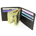 thumbnail image 5 of Genuine Leather Men's Bifold Money Clip Front Pocket Credit Card Wallet, 5 of 10