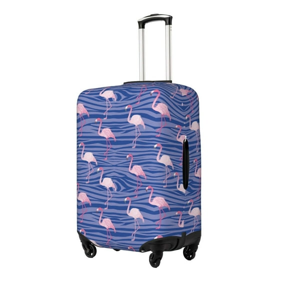 Hirioo Flamingo for Elasticity Suitcase Cover (No luggage Included) Durable Luggage Protector Fits 18-32 Inch Luggage-Small