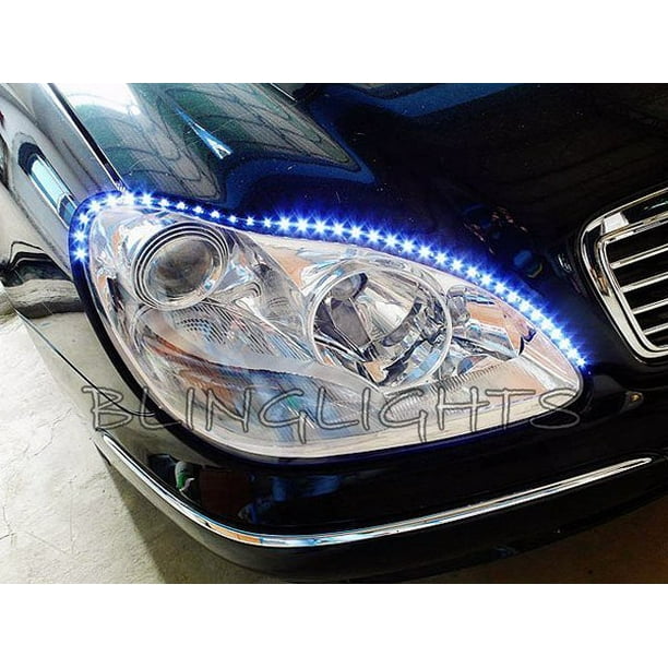 Mercedes-Benz S-Class LED DRL Day Time Running Lamps LEDs DRLs Strips W220 W221 - Walmart.com