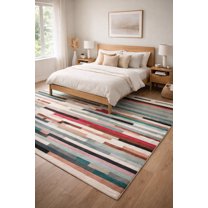 7x10, 8x13, 9x11 Abstract area rug, Handmade woolen Carpet, Bed, Living, Dining, room, Tufted rugs 5x7, 6x8, 6x10