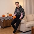 thumbnail image 5 of Halloween Sweatshirt Hero Hoodies Pullover Spider Pattern Shirts Superhero Graphic Print Tops for Halloween Celebration Pink 150, 5 of 8