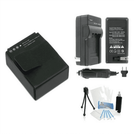 UltraPro AHDBT 301/201 High-Capacity Replacement Battery for GoPro HD Hero 3+, Hero3 with Rapid Travel Charger. Also Includes: Camera Cleaning Kit, Camera Screen Protector, Mini Travel