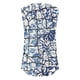 thumbnail image 5 of Gibobby Camiseta sin mangas con cuello cuadrado para mujer, informal, sin mangas, con dobladillo curvo plisado(Azul,G), 5 of 5