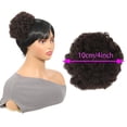 thumbnail image 2 of Pièces de Cheveux Courtes Crépus Bouclés Chignon Afro Bouffant Cordon Extension Queue de Cheval Synthétique Queue de Cheval Bouclée Postiche Chignon, 2 of 5