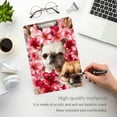 thumbnail image 3 of FORMRS Acrylic Clipboard with Low Profile Clip Standard A4 Letter Size, 12.5" x 9", Shihtzu Dog Pink Flower Pattern, 3 of 8