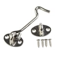 thumbnail image 4 of Cabin Hook And Eye Latch Lock Shed Gate Door Stainless Steel Catch Silent Holder, 4 of 9